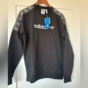 Adidas Men's Black Crewneck Sweater Medium NWT
